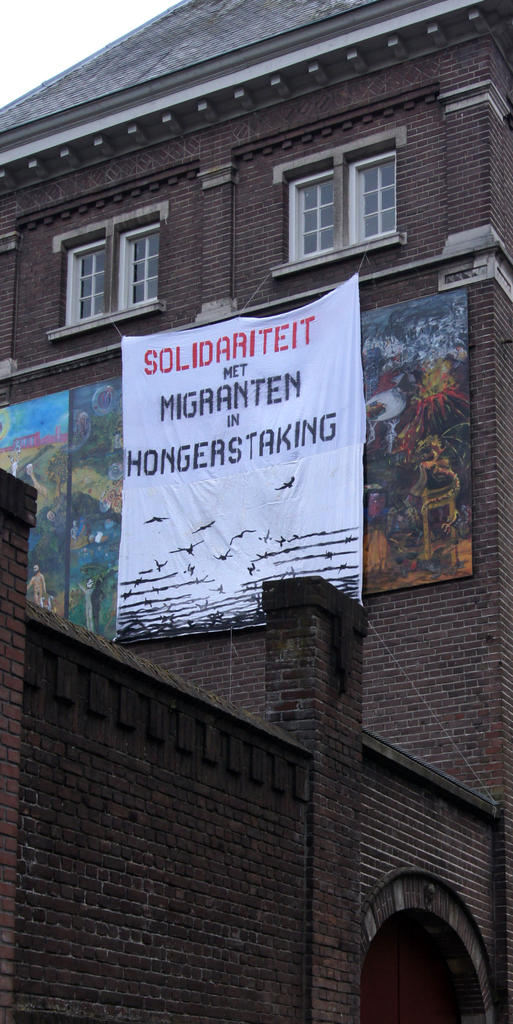 solidariteit met migranten in hongerstaking