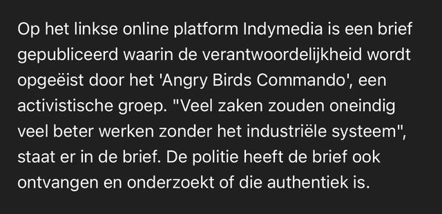 Screenshot NOS.nl met de citaat dat ook in deze post staat