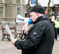 rechtsextremist Barry Kluft ANS manifestatie 02-03-2013 Den Haag