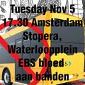 Di. 5-11 17:30 Demo tegen EBS bussen bij vergadering VRA. Stopera, A'dam